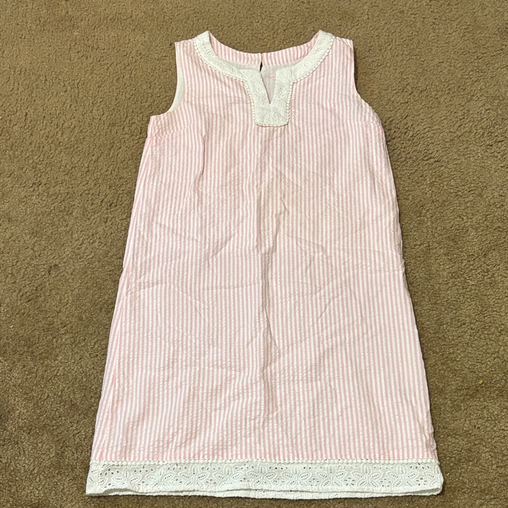 Vineyard Vines Pink Striped Kids Nightgown